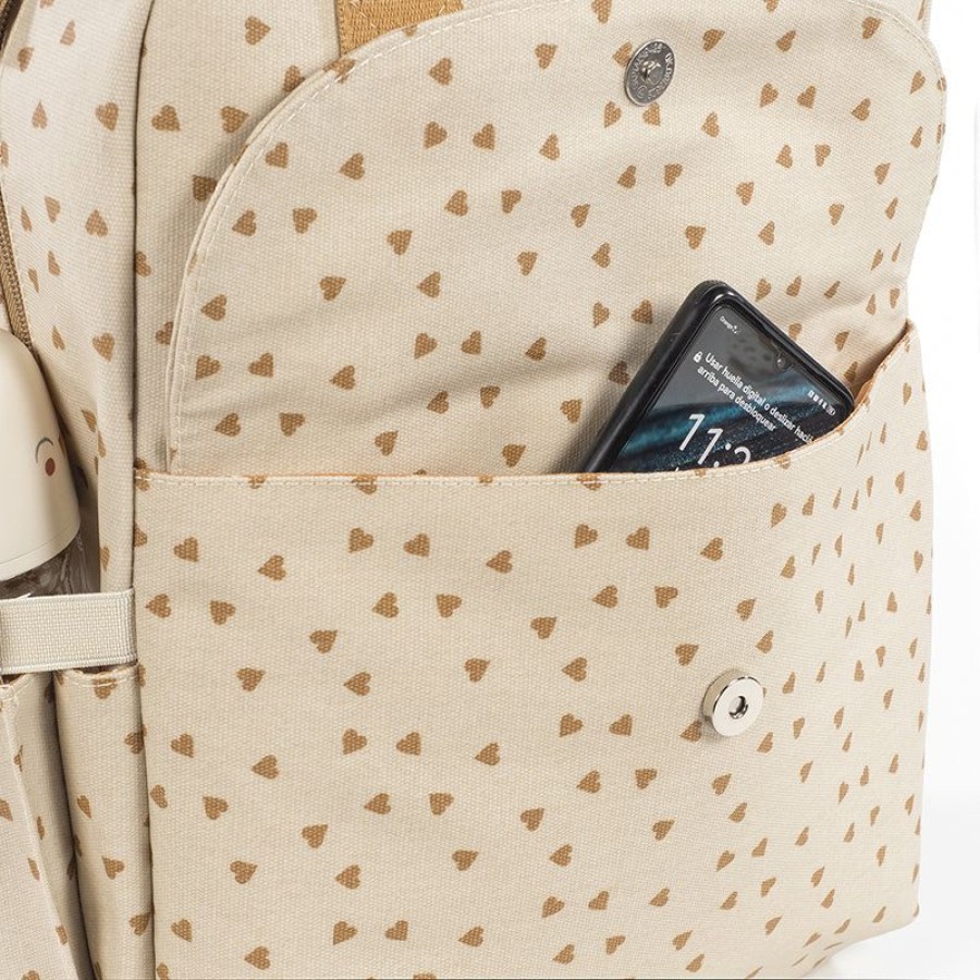 Walking Mum Τσάντα Αλλαξιέρα Backpack Poppy Cinnamon Hearts