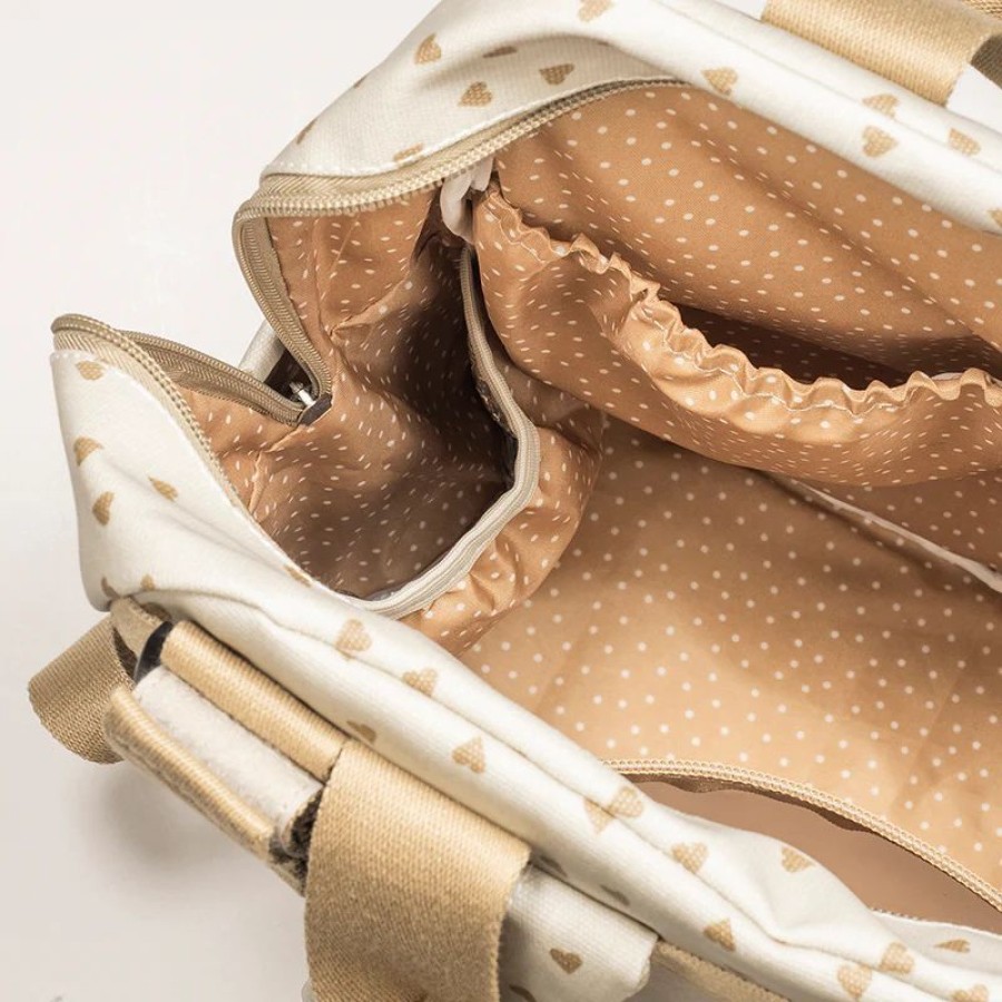 Walking Mum Τσάντα Αλλαξιέρα Backpack Poppy Cinnamon Hearts