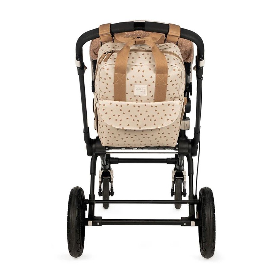 Walking Mum Τσάντα Αλλαξιέρα Backpack Poppy Cinnamon Hearts