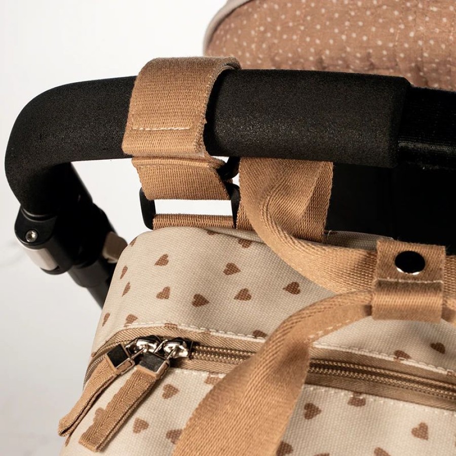 Walking Mum Τσάντα Αλλαξιέρα Backpack Poppy Cinnamon Hearts
