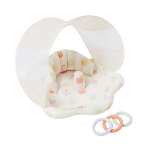 SunnyLife Παιδικό Παιχνίδι Φουσκωτό Με Σκίαστρο Apple Sorbet Baby Playmat S41PMSAJ