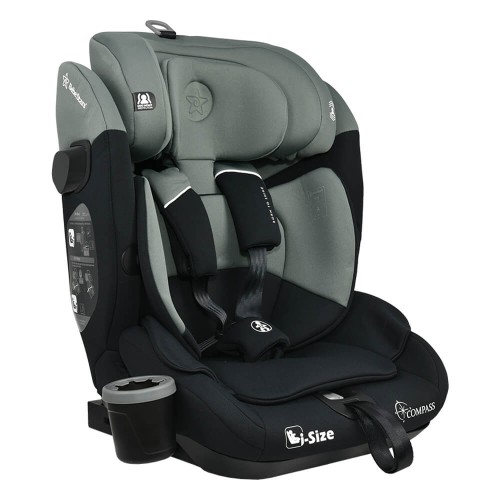 Bebe Stars Παιδικό Κάθισμα Αυτοκινήτου Compass Isofix i-Size Olive 76-150cm 935-176