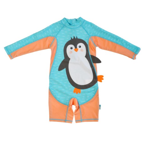 Zoocchini Αντιηλιακό Φορμάκι Surf Suit UPF50 Parker the Penguin