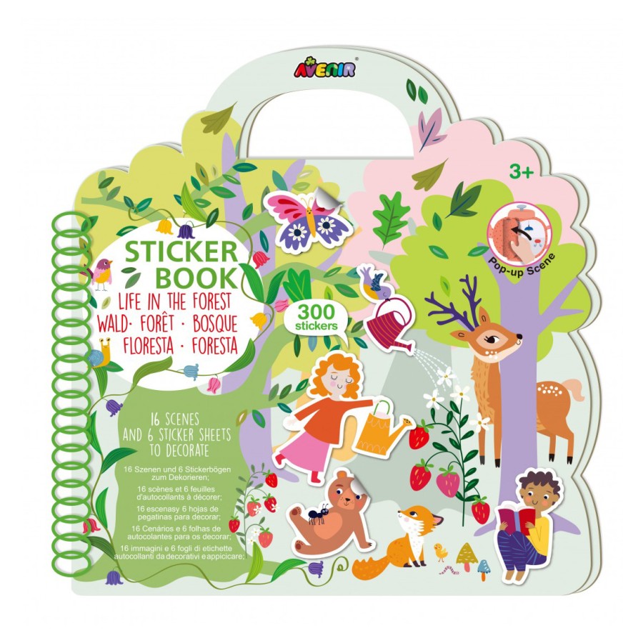 Avenir Βιβλίο με Αυτοκόλλητα Sticker Book Life In The Forest