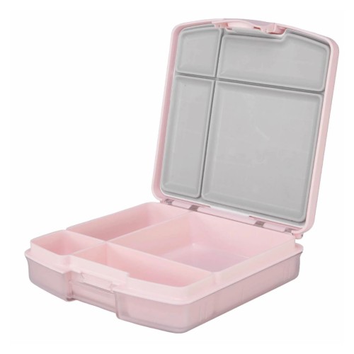 Ubbi Παιδικό Δοχείο Φαγητού Bento με 4 Χωρίσματα Blush Pink