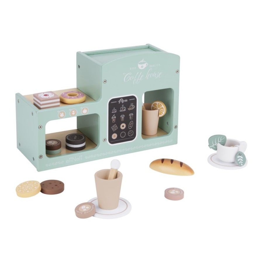 EliNeli Montessori Coffee Shop Set Ξύλινη Παιδική Καφετέρια