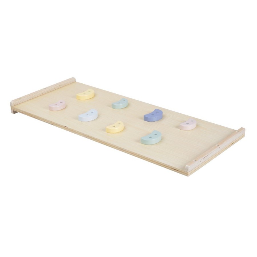 EliNeli Montessori Wooden Colors Ξύλινο Σετ Κούνια και Ράμπα Αναρρίχησης