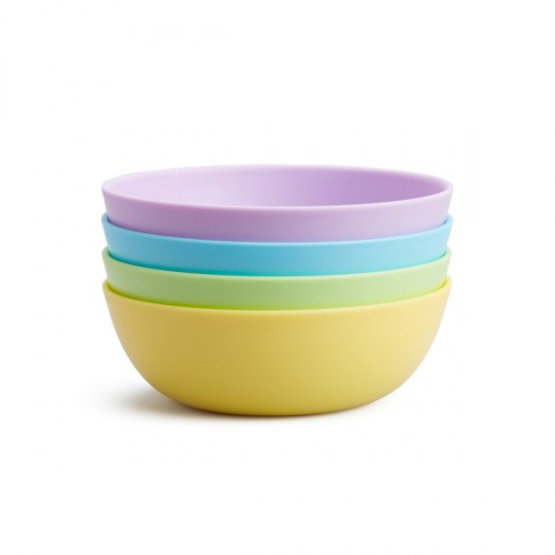 Munchkin Σετ 4 Παιδικά Μπολ Modern Multi Bowls Pastel