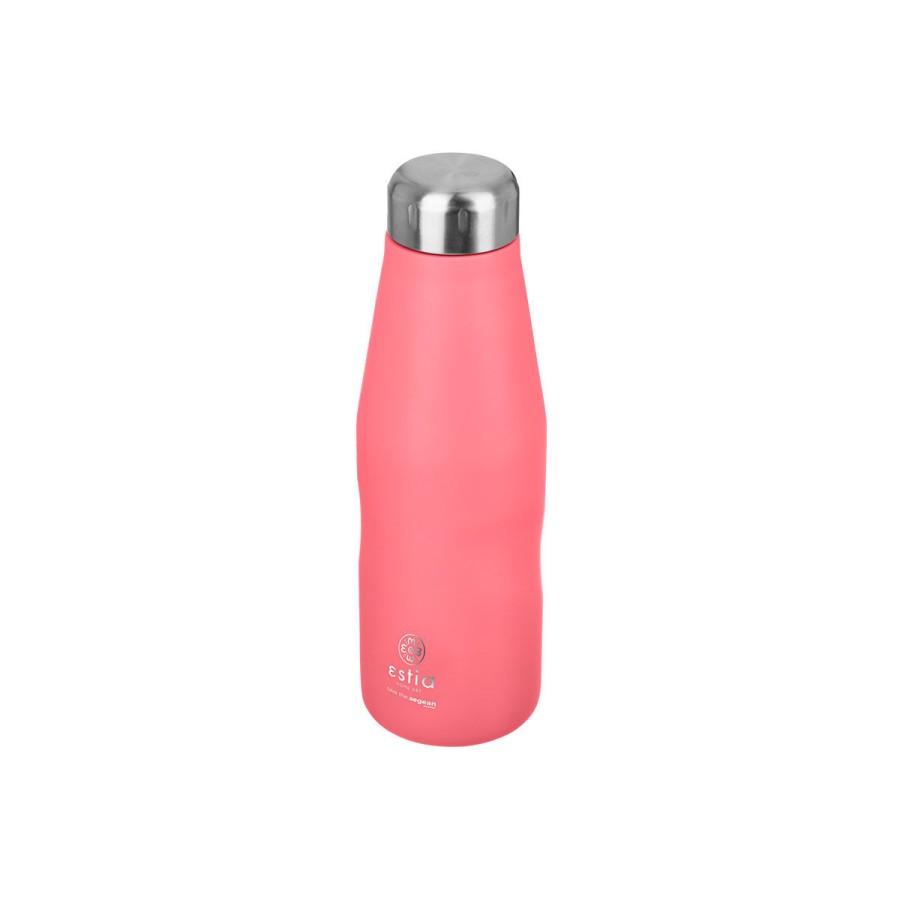 Estia Μπουκάλι Θερμός Travel Flask Save The Aegean Fusion Coral 500ml