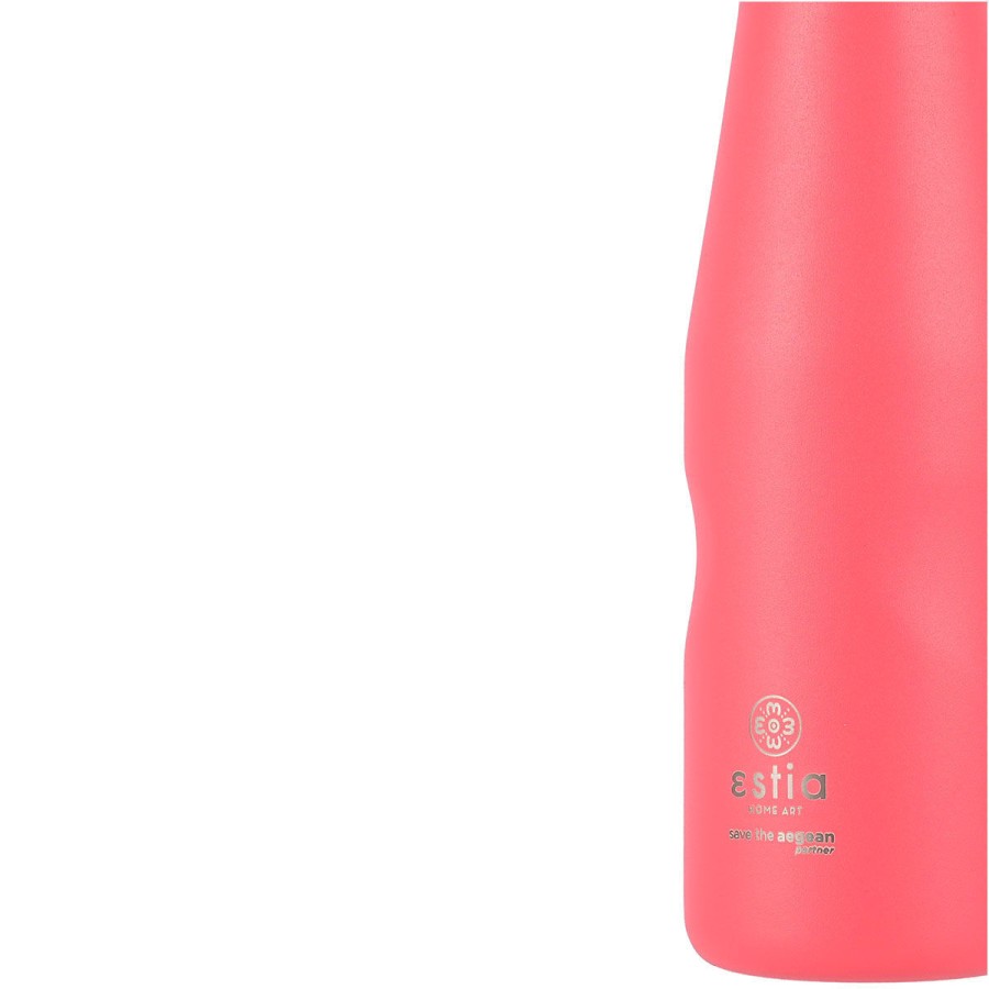 Estia Μπουκάλι Θερμός Travel Flask Save The Aegean Fusion Coral 500ml