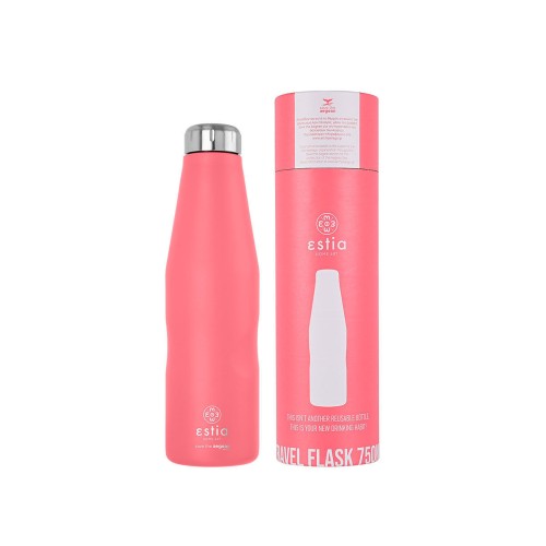 Estia Μπουκάλι Θερμός Travel Flask Save The Aegean Fusion Coral 750ml