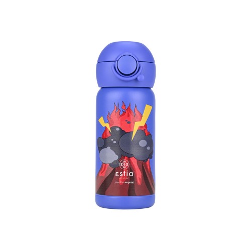 Estia Παιδικό Παγούρι Θερμός Wonder Bottle Save The Aegean 350ml Lava Splash