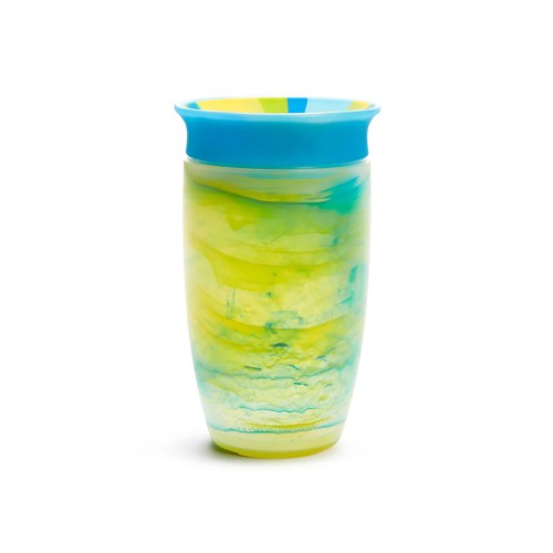 Munchkin Εκπαιδευτικό Ποτήρι Miracle Sippy Tropical Swirl 296ml Μπλε-Κίτρινο