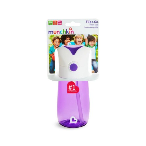 Munchkin Παιδικό Ανθεκτικό Κύπελλο Flip & Go 355ml Purple