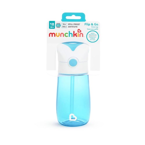 Munchkin Παιδικό Ανθεκτικό Κύπελλο Flip & Go 355ml Blue