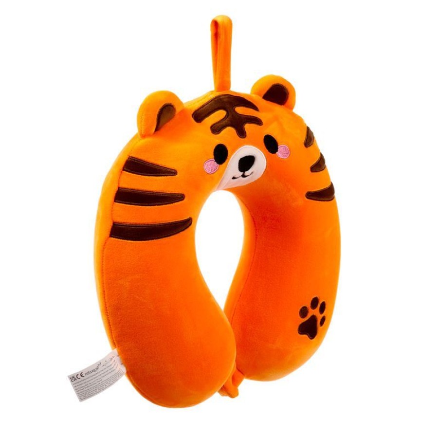 Puckator Παιδικό Μαξιλάρι Ταξιδίου Memory Foam Adoramals Alfie The Tiger