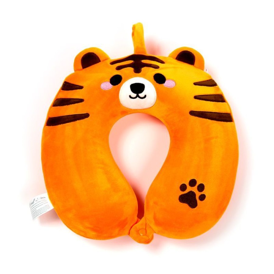 Puckator Παιδικό Μαξιλάρι Ταξιδίου Memory Foam Adoramals Alfie The Tiger