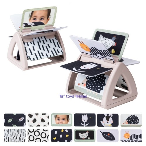 Taf Toys Βρεφικό Βιβλίο Black & White Rattling Spinning Book