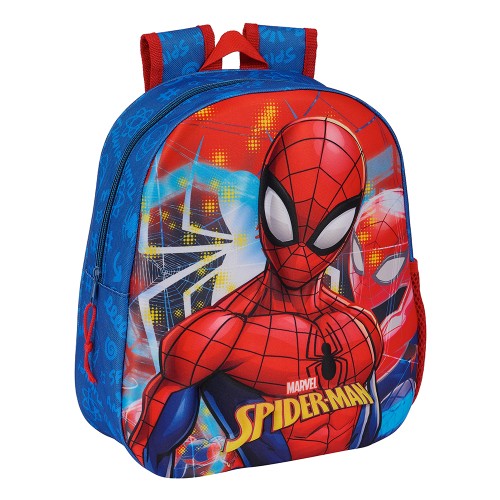 Safta Παιδική Tσάντα Πλάτης Σχολική 3D Spiderman 8.64L