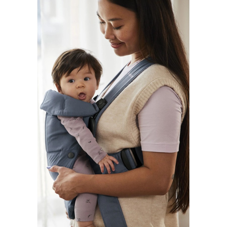BabyBjorn Βρεφικός Μάρσιπος Mini Woven Vintage Indigo