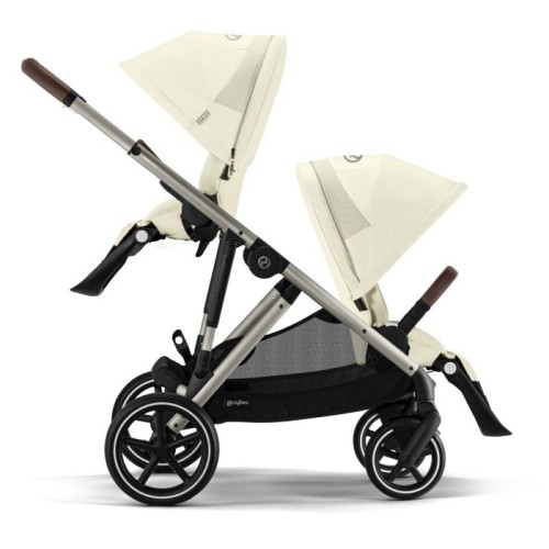 Cybex Gazelle S TPE Seashell Beige Βρεφικό Καρότσι για Δίδυμα