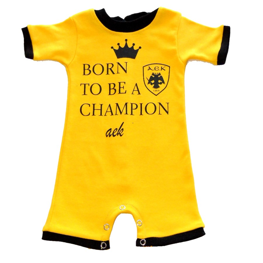 Φορμάκι 100% βαμβακερό ΑΕΚ BE A CHAMPION - 5093178, μακρυ μανικι 