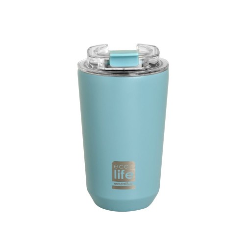 ﻿Ecolife Coffee Thermos Ανοξείδωτο Ποτήρι Θερμός Pure Blue 360ml