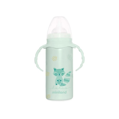 Miniland Βρεφικό Παγούρι Θερμός με Θηλή Thermobaby 240ml Dolce Mint