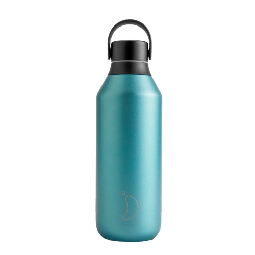 Chilly's Series 2 Ανοξείδωτο Μπουκάλι Θερμός Metallic 500ml Atlantis