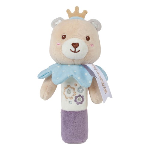 Bebe Stars Μαλακή Κουδουνίστρα Teddy Flower Rattle