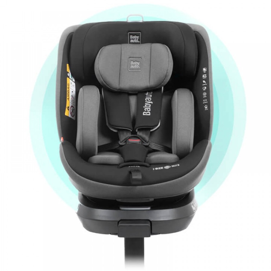 Babyauto Κάθισμα Αυτοκινήτου Core I-Size 360° 0-36kg Black Embossed 40-150cm