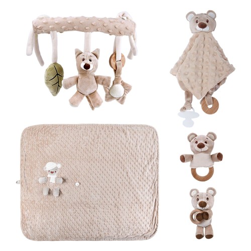 Bebe Stars Σετ Δώρου 5τμχ. Teddy Bear Nature 60-102