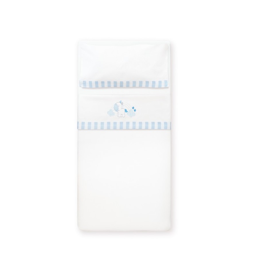 Interbaby Unicornio Nubes Σεντόνια Λlκνου 50×80 Σετ 3τμχ. White/Blue