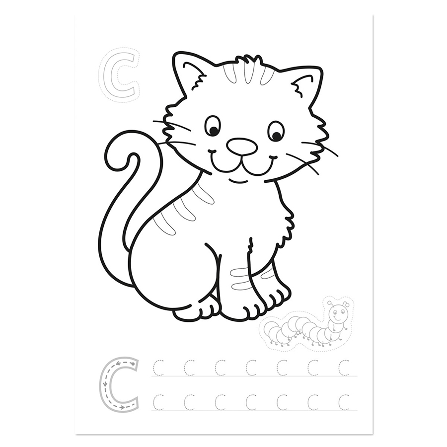Orchard Toys Βιβλίο Ζωγραφικής με Αυτοκόλλητα ABC Colouring Book