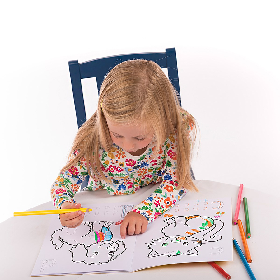 Orchard Toys Βιβλίο Ζωγραφικής με Αυτοκόλλητα ABC Colouring Book