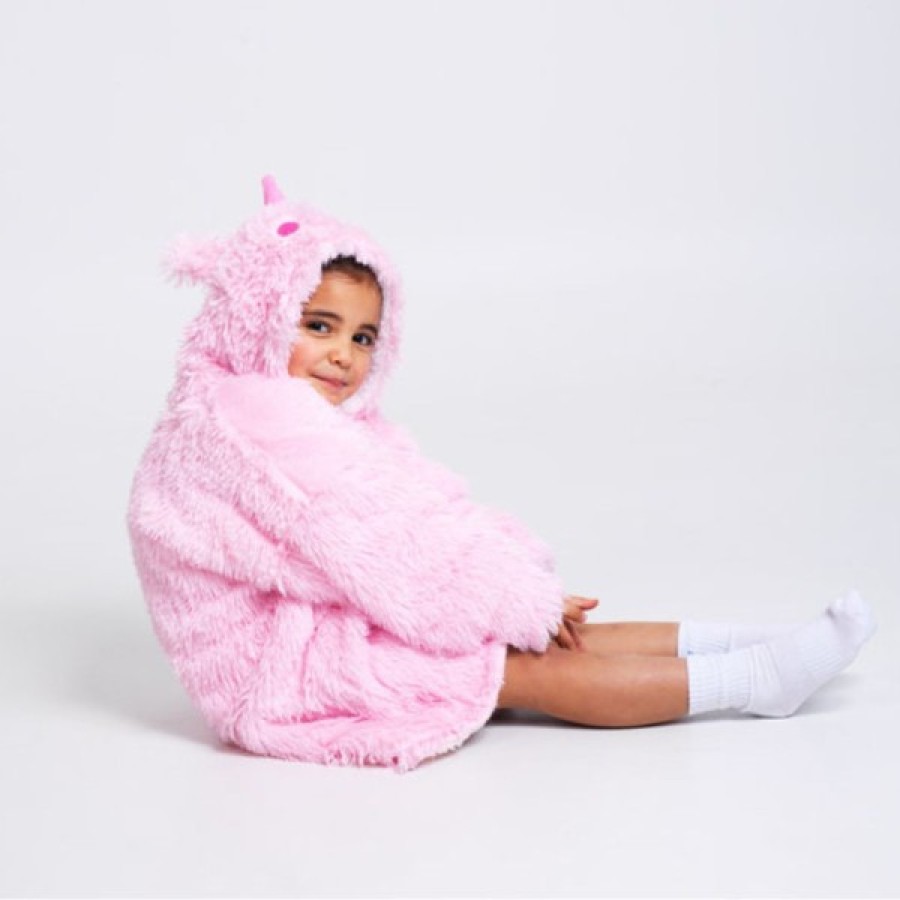 Noxxiez Φορετή Κουβέρτα Hoodie με Κουκούλα & Μανίκια Unicorn 3-6 ετών