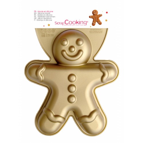 Scrap Cooking Κουπ Πατ Σιλικόνης XL Gingerbread Man