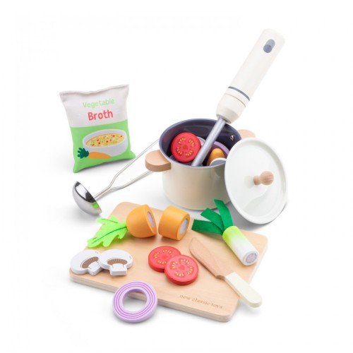 New Classic Toys Παιδικό Σετ Παρασκευής Σούπας Play Food Soup Making Set