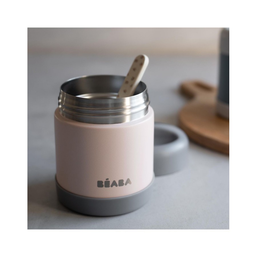 Beaba Παιδικό Θερμός Φαγητού 300ml Dark Mist Light Pink