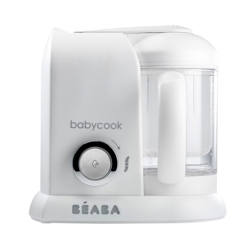 Beaba Βρεφικός Ατμογάγειρας & Μπλέντερ Babycook Solo White/Silver 1.1lt