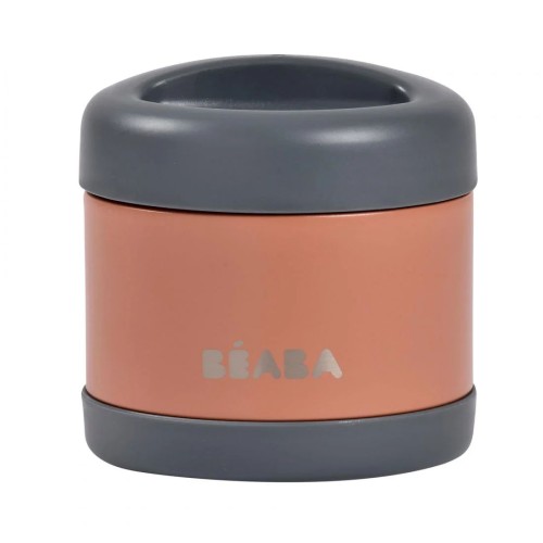 Beaba Παιδικό Θερμός Φαγητού 500ml Mineral Grey/Terracotta