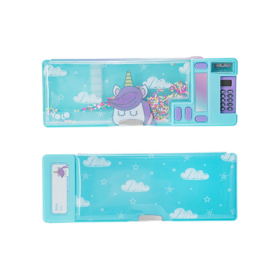 Yolo Παιδική Κασετίνα Retro με Κομπιουτεράκι Unicorn With Clouds