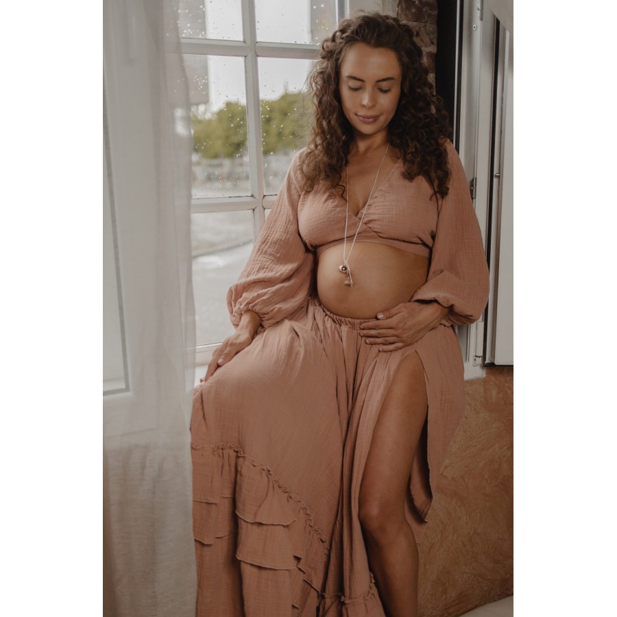 Proud Mama Μενταγιόν Εγκυμοσύνης Bola Sofie Rose Gold Καρδιά