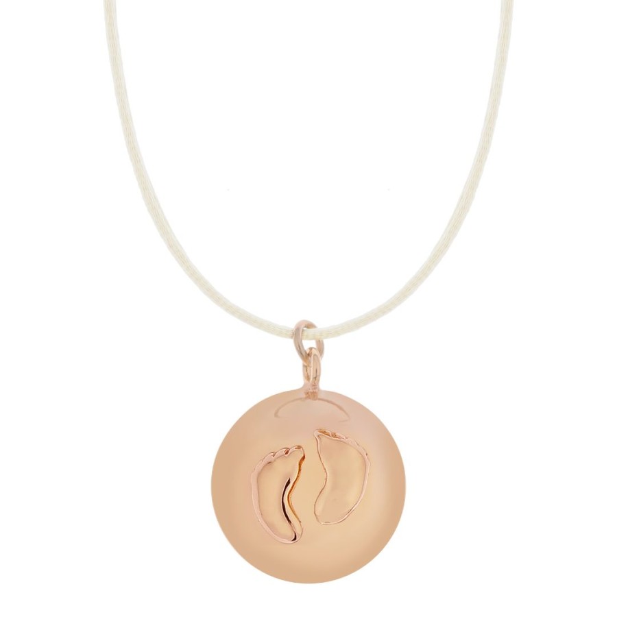 Proud Mama Μενταγιόν Εγκυμοσύνης Bola Sofie Rose Gold Πατουσάκια
