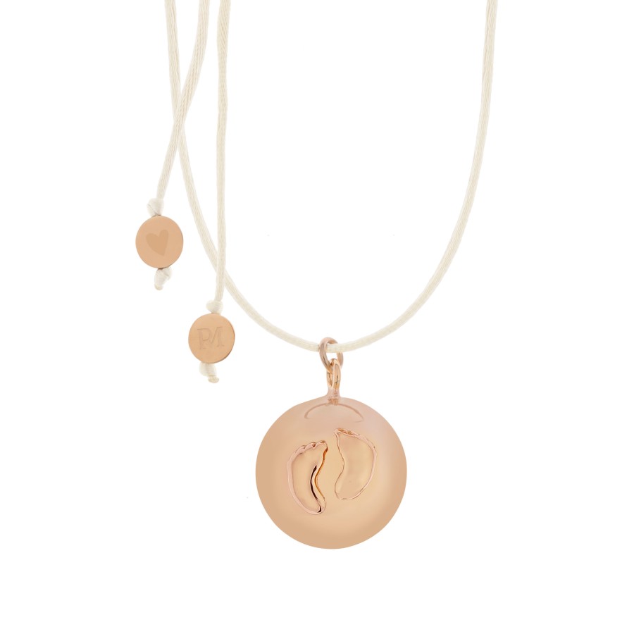 Proud Mama Μενταγιόν Εγκυμοσύνης Bola Sofie Rose Gold Πατουσάκια