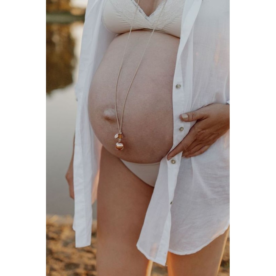 Proud Mama Μενταγιόν Εγκυμοσύνης Babybell Rose Gold