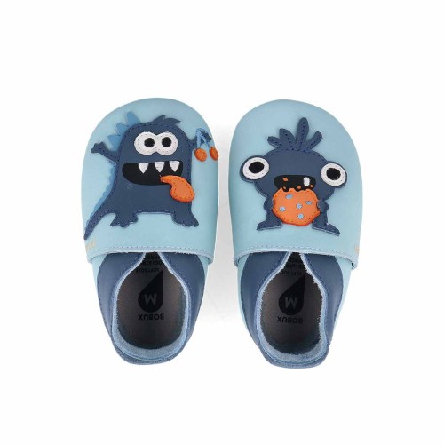 Bobux Βρεφικά Παπούτσια Soft Sole Monster Celestian Blue