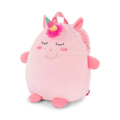 Noxxiez Παίδικη Λούτρινη Τσάντα Πλάτης Backpack Unicorn 40x35εκ.