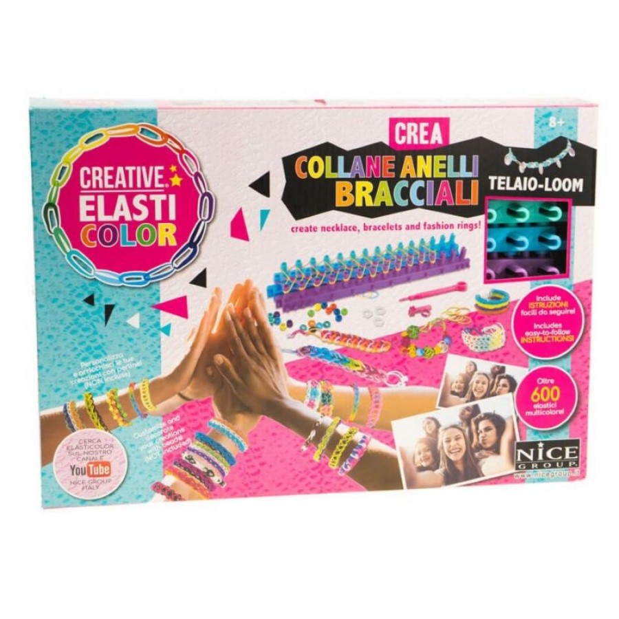 Girabrilla Creative ElastiColor Σετ Χάντρες για Βραχιολάκια Μπρασελέ 600τμχ.