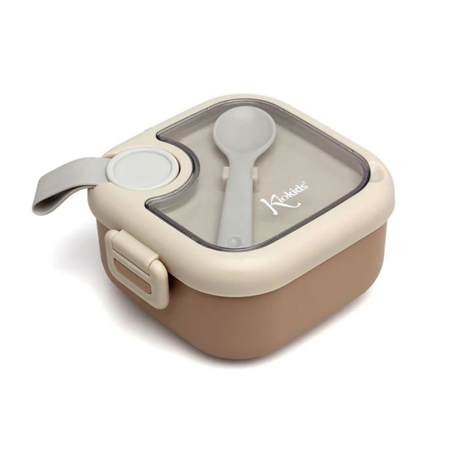 Kiokids Παιδικό Δοχείο Φαγητού με Κουταλάκι Μπεζ 750ml